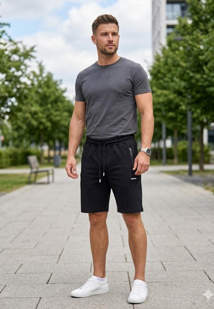 Pantaloni Scurți Bărbați,culoare Negru, Engros